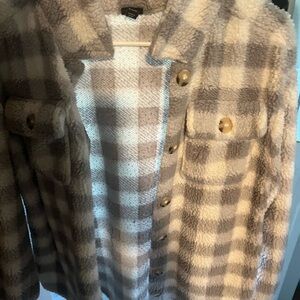 Plaid Sherpa Jacket